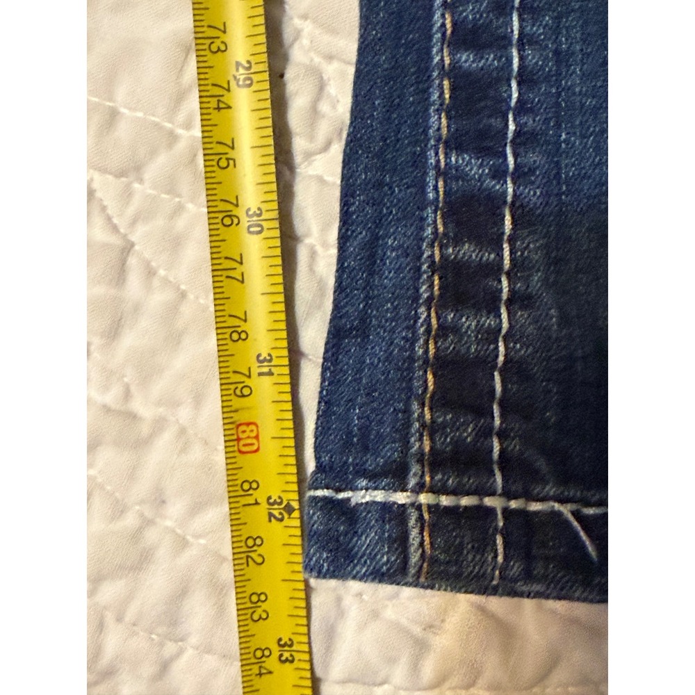 Ariat REAL Riding Jean Women 34R Blue Ocean Whipstitch Bootcut Denim - Picture 10 of 12